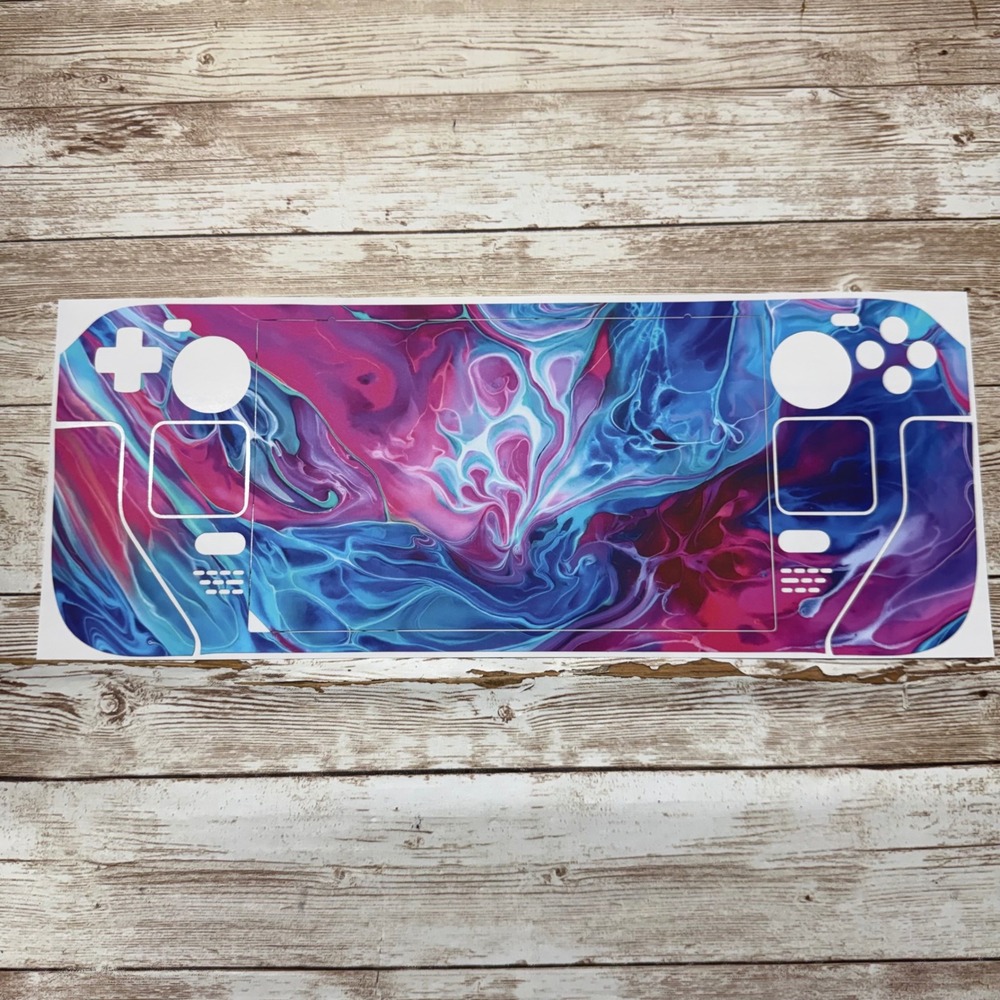 Dbrand Steam Deck Console Skin Unsex OS Hydrodip Cotton Candy Liquid Swirl Decal